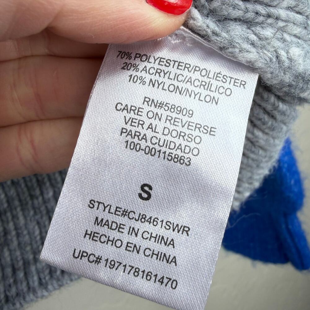 Copper Key Ribbed Color Block Pullover Oversized Knit Crewneck Sweater Small - Picture 6 of 6